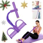 Bande de r�sistance musculation 6 tubes avec p�dale ? �lastique sport maison fitness extenseur �lastique ...