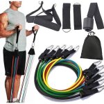 Bandes de r�sistance set elastiques artizlee kit de 11 accessoires musculation - bandes de fitness exercice ...
