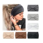 Bandeau cheveux - femme - 6 pièces - Élastique doux - imprimé multicolore - confortable Bandeau cheveux - femme - 6 pièces - Élastique doux - imprimé multicolore - confortable