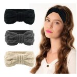 Bandeau dhiver - non spcifi - lot de 3 - noir beige gris fonc - accessoire chaud pour femme