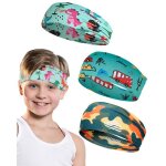 Bandeaux enfant �lastique dessin anim� - 3 multicolorestandard serre t�te transpiration course yoga football ...