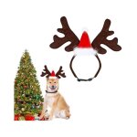 Bandeau de nol pour animal de compagnie chien chat bois de renne rglable couvre - chef de wapiti avec ...