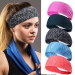 Bandeau sport pour femme headband elastique antidrapant bandeau cheveux sueur absorbant pour running ...