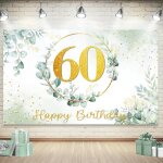 Banderole joyeux anniversaire 60 ansvert ord�coration anniversaire 60 ans hommes et femmesf�te