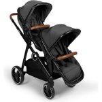 Baninni luiz - poussette double - de 0  36 mois - jusqu 22kg - gris