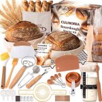 C banneton pour pain - culinorea - 25x24x17cm kit fermentation au levain ensemble doutils pour la fermentation ...