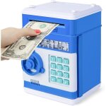 Banque atm electronique tirelire coffre - fort avec code pour enfants[74]
