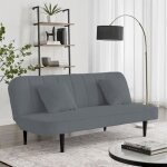 Banquette 3 places clic - clac en tissu bouclette anthracite - sherpa