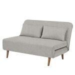 Banquette bz - 2 places - tissu beige - 130 x 90 x 81 cm - deplo Banquette bz - 2 places - tissu beige - 130 x 90 x 81 cm - deplo