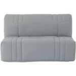 Banquette bz dream - tissu 100% coton gris clair - couchage 140x190 cm Banquette bz dream - tissu 100% coton gris clair - couchage 140x190 cm