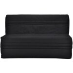 Banquette bz joe - tissu noir - 3 places - l 143 x p 97 cm - made in france Banquette bz joe - tissu noir - 3 places - l 143 x p 97 cm - made in france