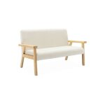 Banquette pour enfant bouclette et bois dh�v�a 2 places isak kid