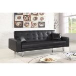 Banquette clic clac 3 places noir - elbe - designetsamaison Banquette clic clac 3 places noir - elbe - designetsamaison