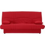 Banquette clic clac 3 places - tissu rouge - style contemporain - l 190 x p 92 cm - dream Banquette clic clac 3 places - tissu rouge - style contemporain - l 190 x p 92 cm - dream