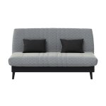 Banquette convertible elios clic clac couchage 130 x 190 avec rangement int�gr� + 2 coussins offerts ...