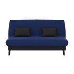 Banquette convertible elios clic clac couchage 130 x 190 avec rangement int�gr� + 2 coussins offerts ...