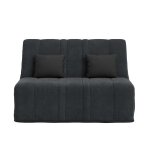 Banquette convertible nea bz couchage 140x190 avec 2 coussins offerts coton pacifico