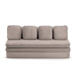 Banquette convertible noma 3 places velours ctel grge