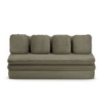 Banquette convertible noma 3 places velours ctel vert