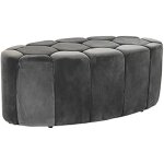Banquette - dkd home decor - standard - gris - polyester - 2 personnes
