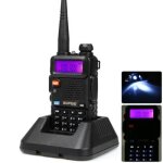 Baofeng uv - 5r talkie - walkie fm radio vhf / uhf avec double bande affichage veille et horloge int�gr�e ...