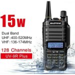 De plus baofeng uv - 9r 8w vhf uhf talkie walkie double bande han + dheld radio two way p7101