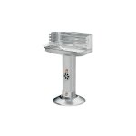 Easykado - barbecue acier sur colonne valencia easykado