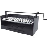 Barbecue argentin bois et charbon - fm calefaccion - grille suspendue � manivelle - 60 cm - grille inox ...