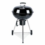 Barbecue boule charbon de bois grill et fumoir 57cm avec roues georges