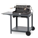 Barbecue � charbon + chariot le marquier exclusive mendy 54 x 32 - ardoise