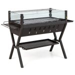 Barbecue � charbon - helloshop26 - mod�le multifonction - 98 x 42 x 68 cm - supports assaisonnements ...