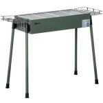 Outsunny - barbecue à charbon - acier - 94x39x70 cm - vert foncé Outsunny - barbecue à charbon - acier - 94x39x70 cm - vert foncé