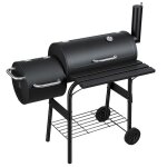 Barbecue au charbon barbecue - smoker au charbon chariot de grill avec couvercle chariot bbq ext�rieur ...
