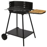 Barbecue au charbon basilic