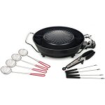 Barbecue cor�en hot pot - nombreux accessoires inclus - 3 l - 4 personnes - 1 800 w noir[ga48]