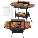 Barbecue �lectrique 2 en 1 2400 w - grandes surfaces de cuisson & r�gulateur temp�rature continu - balcon ...