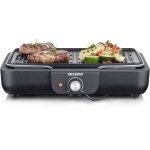 Barbecue lectrique severin - pg8556 - surface de cuisson 37x29cm - thermostat rglable - 2300w