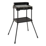 Barbecue �lectrique sur pieds grille 92cm noir