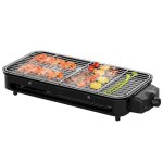 Barbecue �lectrique de table - byondself - 1500w - plancha et thermostat r�glable - rev�tement antiadh�sif ...