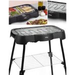 Barbecue �lectrique de table et sur pieds 2000 w dim 41. 5 x 24cm pour int�rieur ou ext�rieur
