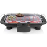 Barbecue lectrique de table tristar bq2813 - noir - 2000w - surface de cuisson 38x22cm