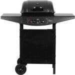 Barbecue � gaz 2 feux avec roues teesa bbq 2000 tsa0800