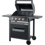 Barbecue gaz spring ii ? brasero by favex ? 4 br�leurs 126 kw - surface de cuisson mixte - grille & plancha ...