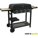 Barbecue  gaz - cookin garden - flavo - 4 brleurs - noir