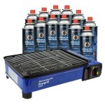 Barbecue  gaz - eurocatch - evergrill - compact - allumage lectronique - 12 bidons de gaz