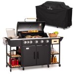 Klarstein barbecue  gaz 6 brleurs 20700w gril  gaz bbq plancha gaz inox cuisinire extrieure barbecue ...