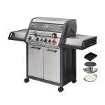 Barbecue gaz monroe pro 4 sik ? enders by favex - turbo zone? 800 �c ? 4 br�leurs inox - switch grid ...