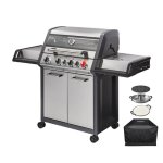 Barbecue gaz monroe pro 4 sik ? enders by favex - turbo zone? 800 �c ? switch grid + housse ? 4 br�leurs ...