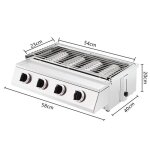Barbecue gaz - portable et sans fum�e - pour jardin terrasse camping - compatible gaz butane / propane ...