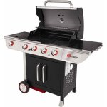 Barbecue  gaz avec tableau de bord en inox argent 150x57. 5x115. 5 cm